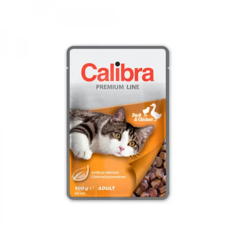 Calibra Cat Premium Adult Kaczka i kurczak 100g